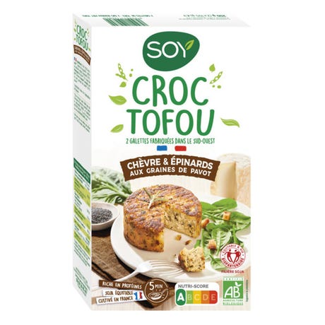 Croque tofu chevre epinar
